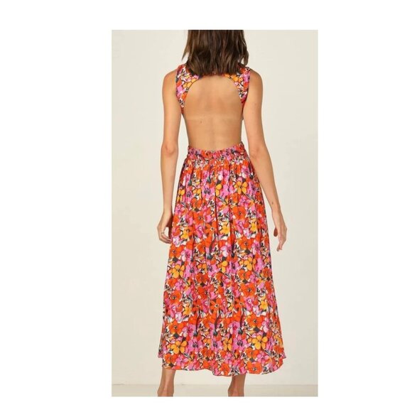 NWT All About May Elle Maxi Dress White Bridal Cutout Open Back size US4 - Picture 4 of 11